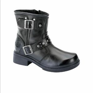 Harley-Davidson, Motorcycle Black London Boots 10